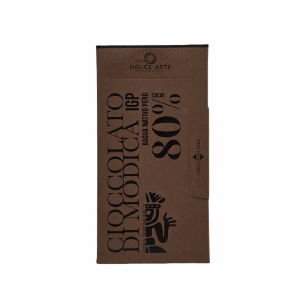 Cioccolato di Modica IGP - 80% fondente con Cacao Bagua Nativo, Perù